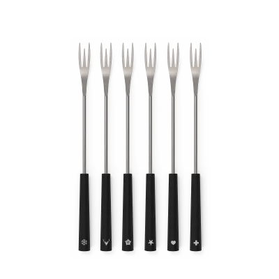 2IN1 FONDUE FORKS BLACK